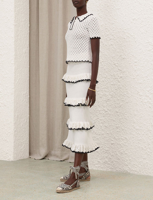 Halliday Scallop Frill Skirt