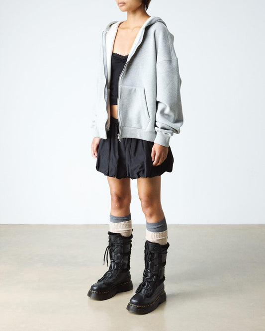 Buzz Lace Up Faux Fur Lined Milled Nappa Leather Boots
