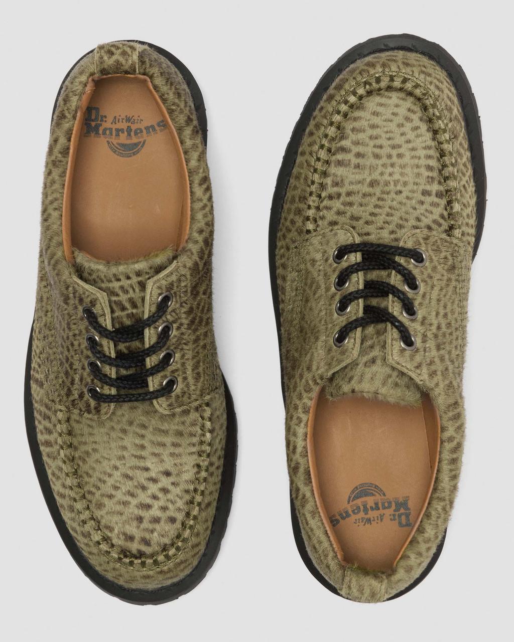 Lowell Hair On Leather Moc Toe Shoes