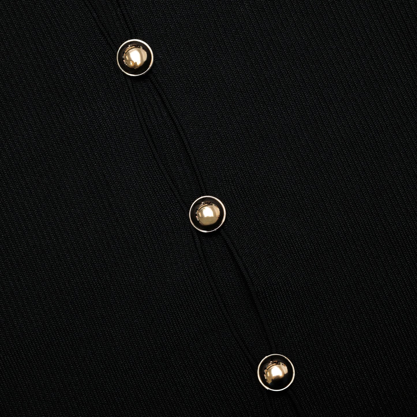 Black Keyhole Knit Top
