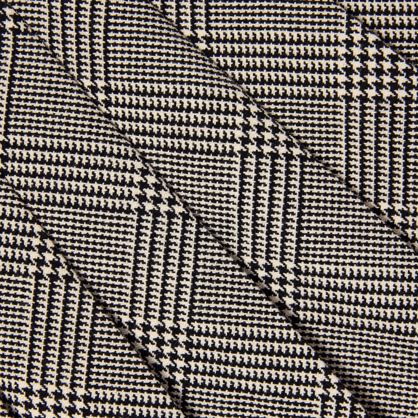 Black Check Pleated Skirt