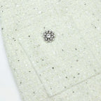 Lime Boucle Midi Skirt
