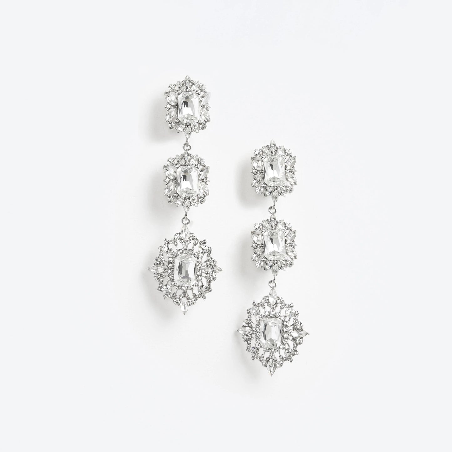 Crystal Tiered Earrings