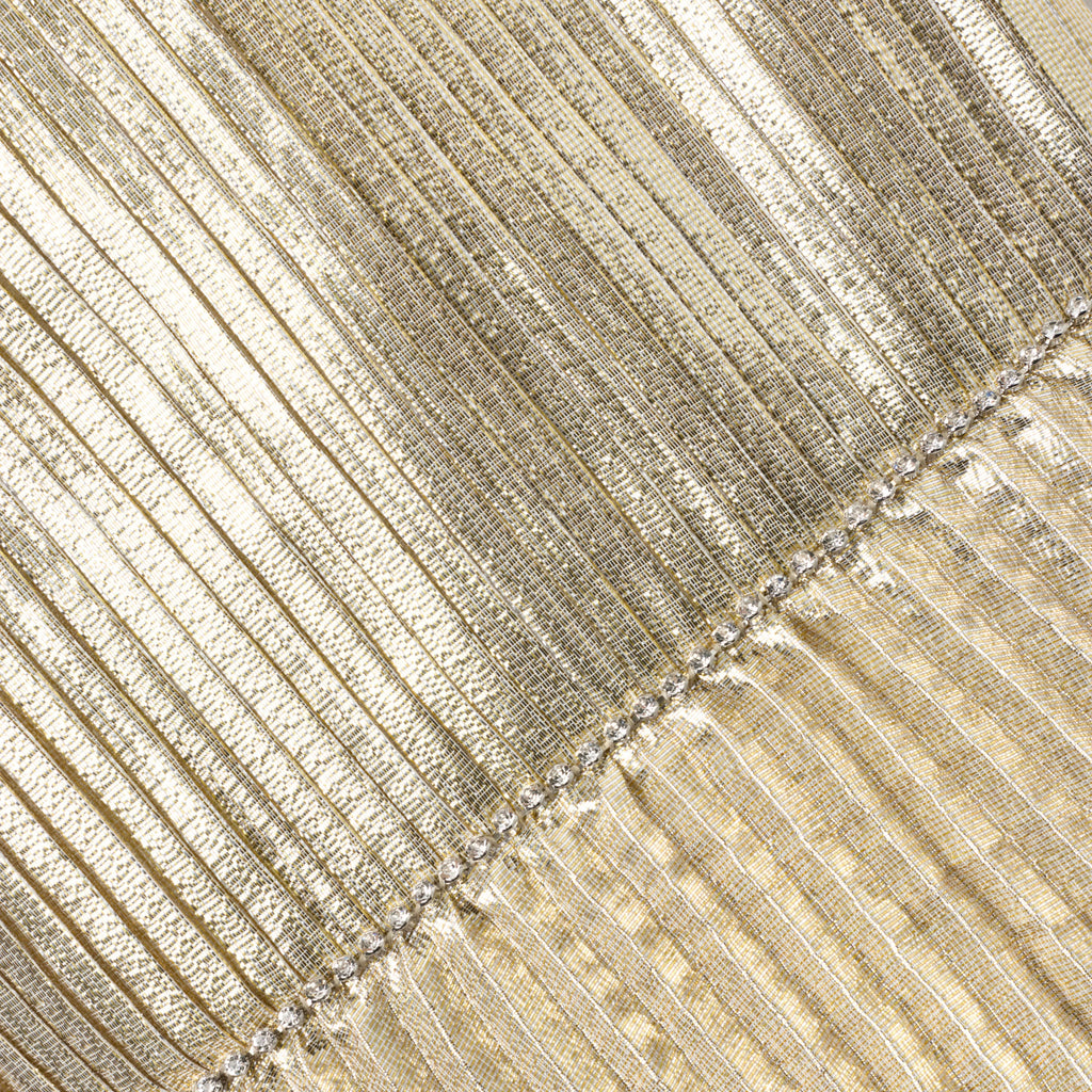 Gold Metallic Tiered Dress
