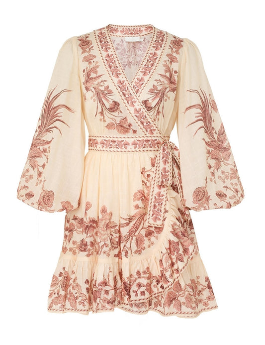 Waverly Wrap Mini Dress