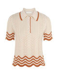 Junie Textured Knit Polo