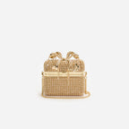 Gold Crystal Vanity Case