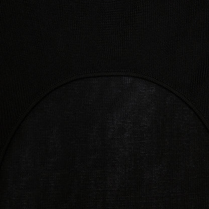 Black Racer Back Viscose Knit Maxi Dress