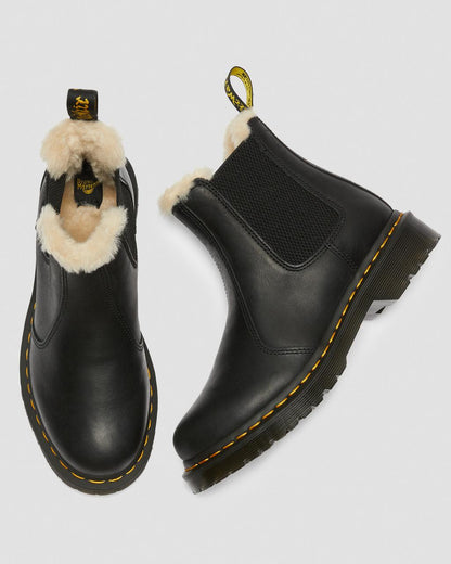 2976 Leonore Faux Fur Lined Burnished Chelsea Boots