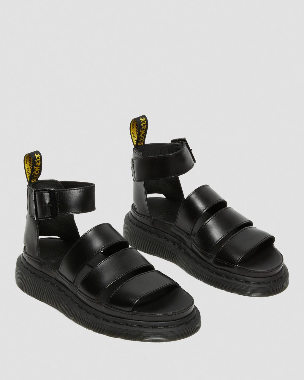 CLARISSA II LEATHER STRAP SANDALS
