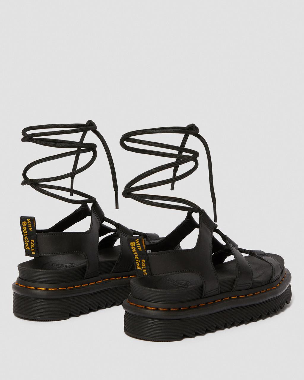 Nartilla Hydro Leather Lace Up Gladiator Sandals
