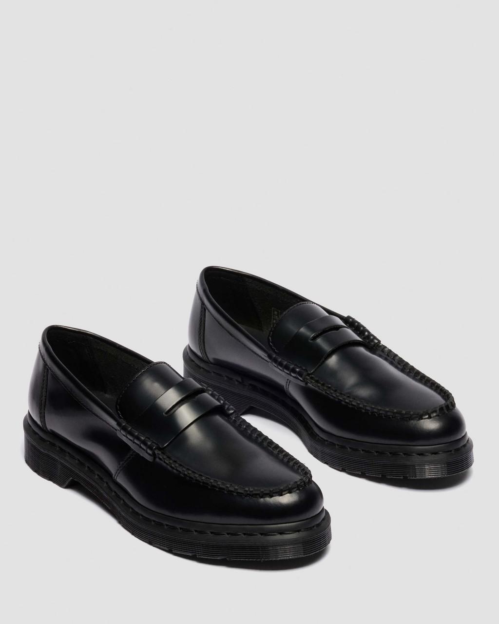 PENTON MONOCHROME SMOOTH LEATHER LOAFERS