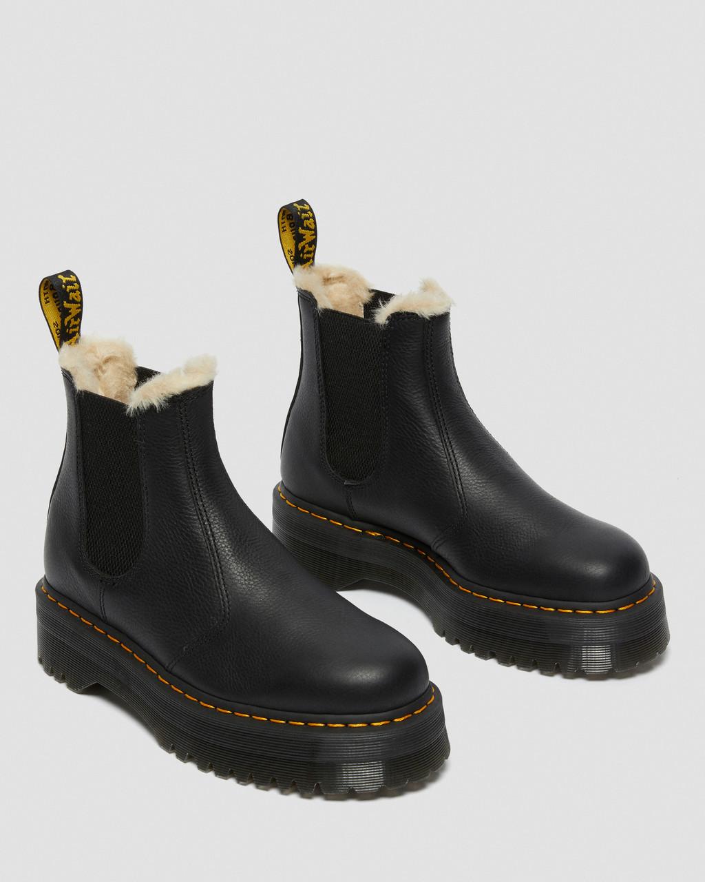 2976 Quad Fur Lined Platform Chelsea Boots