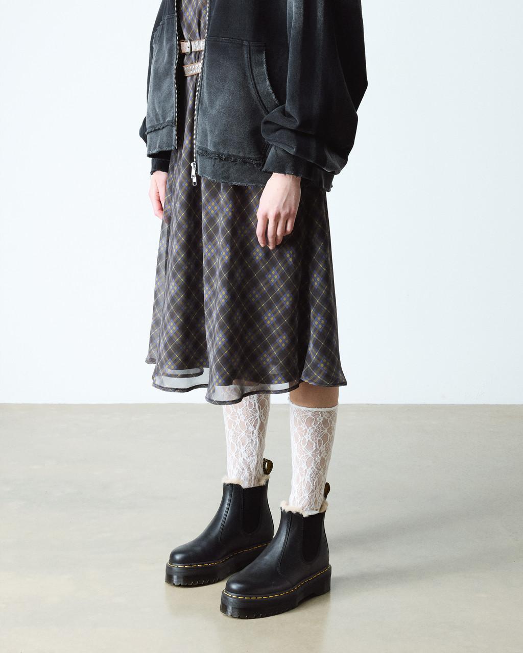 2976 Quad Fur Lined Platform Chelsea Boots