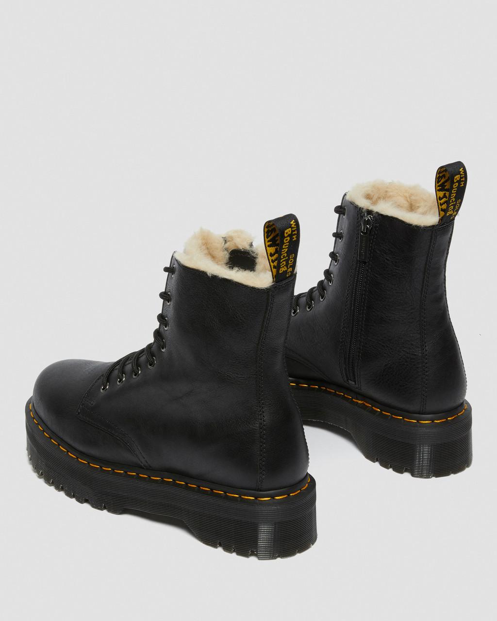Jadon Faux Fur Lined Leather Platform Boots