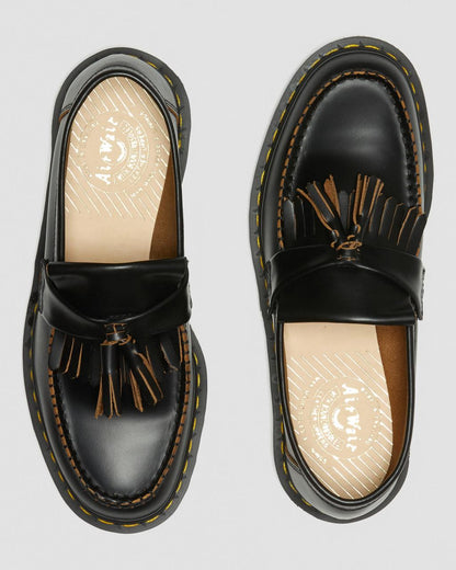 Vintage Adrian Quilon Leather Tassel Loafers