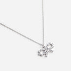 Micro Crystal Bow Necklace