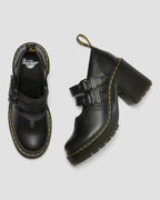 Eviee Sendal Leather Heeled Mary Jane Shoes