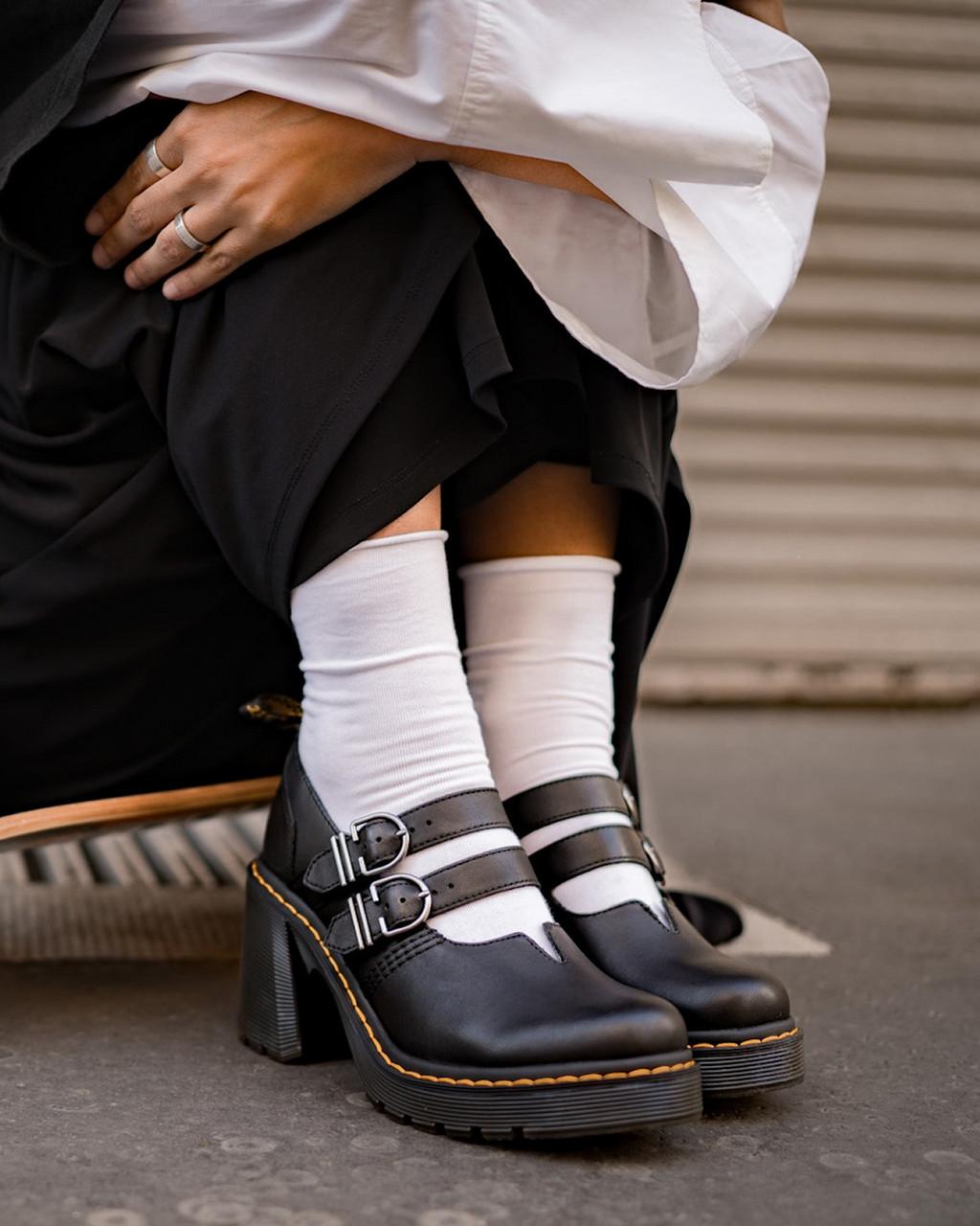 Eviee Sendal Leather Heeled Mary Jane Shoes