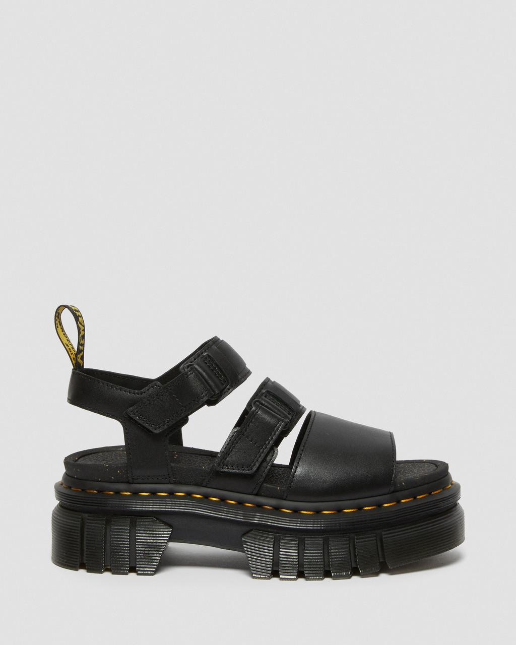 Ricki Nappa Lux Leather 3-Strap Platform Sandals