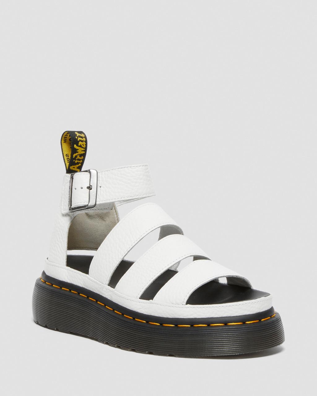 Clarissa II Quad Milled Nappa Leather Platform Sandals
