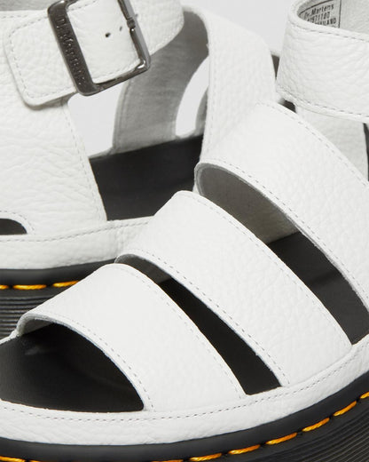 Clarissa II Quad Milled Nappa Leather Platform Sandals