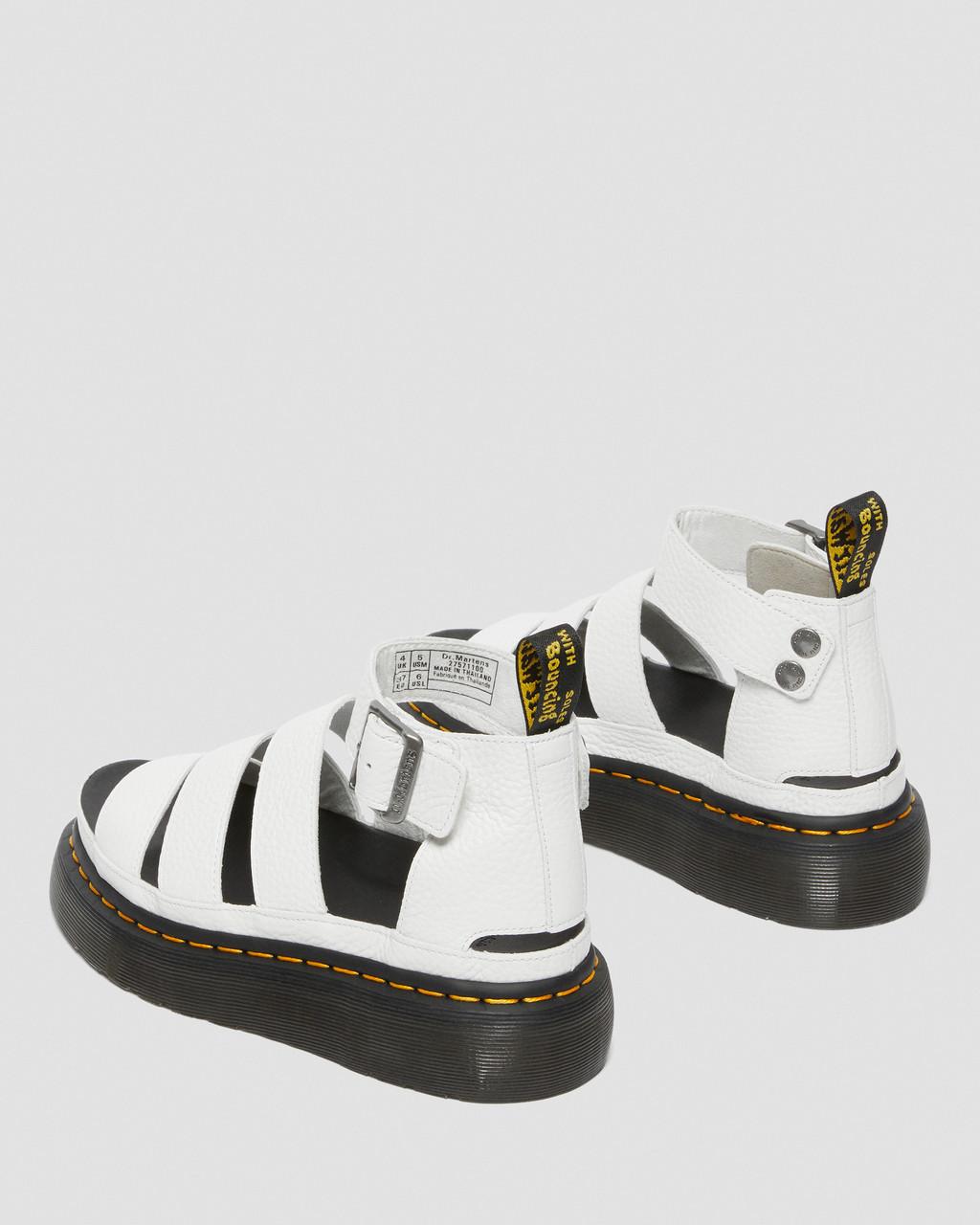Clarissa II Quad Milled Nappa Leather Platform Sandals