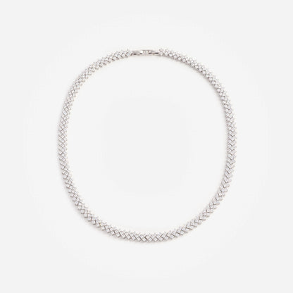 Silver Crystal Necklace
