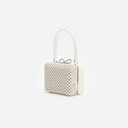 Pearl Embellished Micro Bag