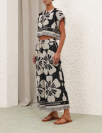 Halliday Towelling Crop Top