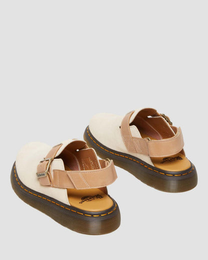 Jorge II Suede & Leather Slingback Mules