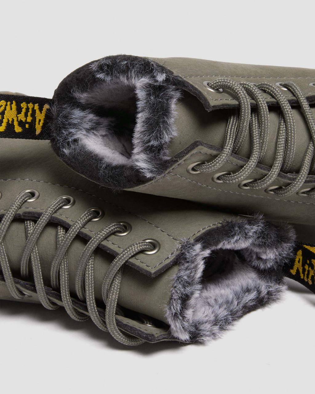 1460 Serena Faux Fur Lined Nubuck Lace Up Boots