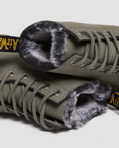 1460 Serena Faux Fur Lined Nubuck Lace Up Boots