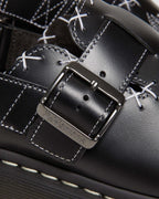Jorge Contrast Stitch Leather Mules