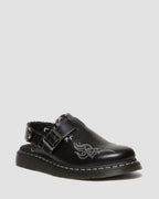 Jorge Contrast Stitch Leather Mules