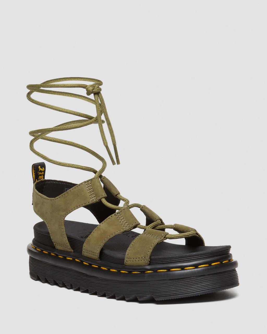 Nartilla Tumbled Nubuck Leather Gladiator Sandals