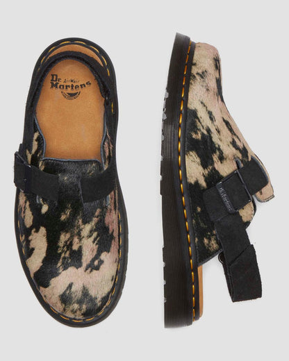 Jorge II Contrast Hair-On Mules