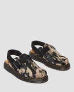 Jorge II Contrast Hair-On Mules