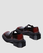 Maybole Square Toe Leather Mary Jane Shoes