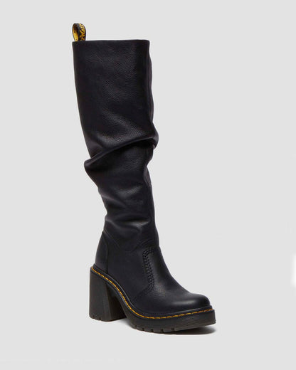 Kasey Virginia Leather Knee High Heeled Boots