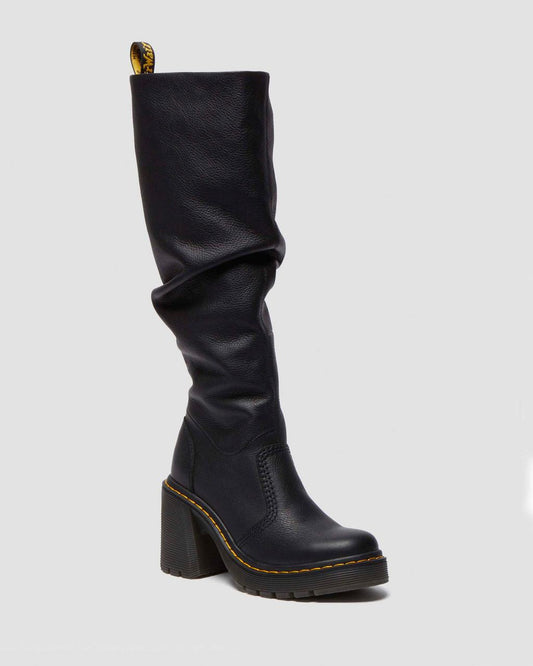 Kasey Virginia Leather Knee High Heeled Boots