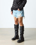 Kasey Virginia Leather Knee High Heeled Boots