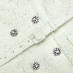 Lime Boucle Midi Dress