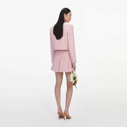 Pink Boucle Jacket