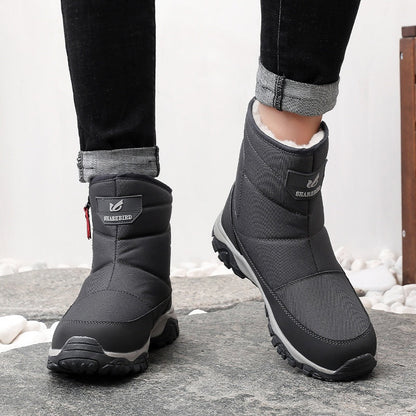Men’s Waterproof Orthotic Winter Work Boots, Extreme Cold Protection, Non-Slip Durable Sole, All-Day Comfort Insulated Boots