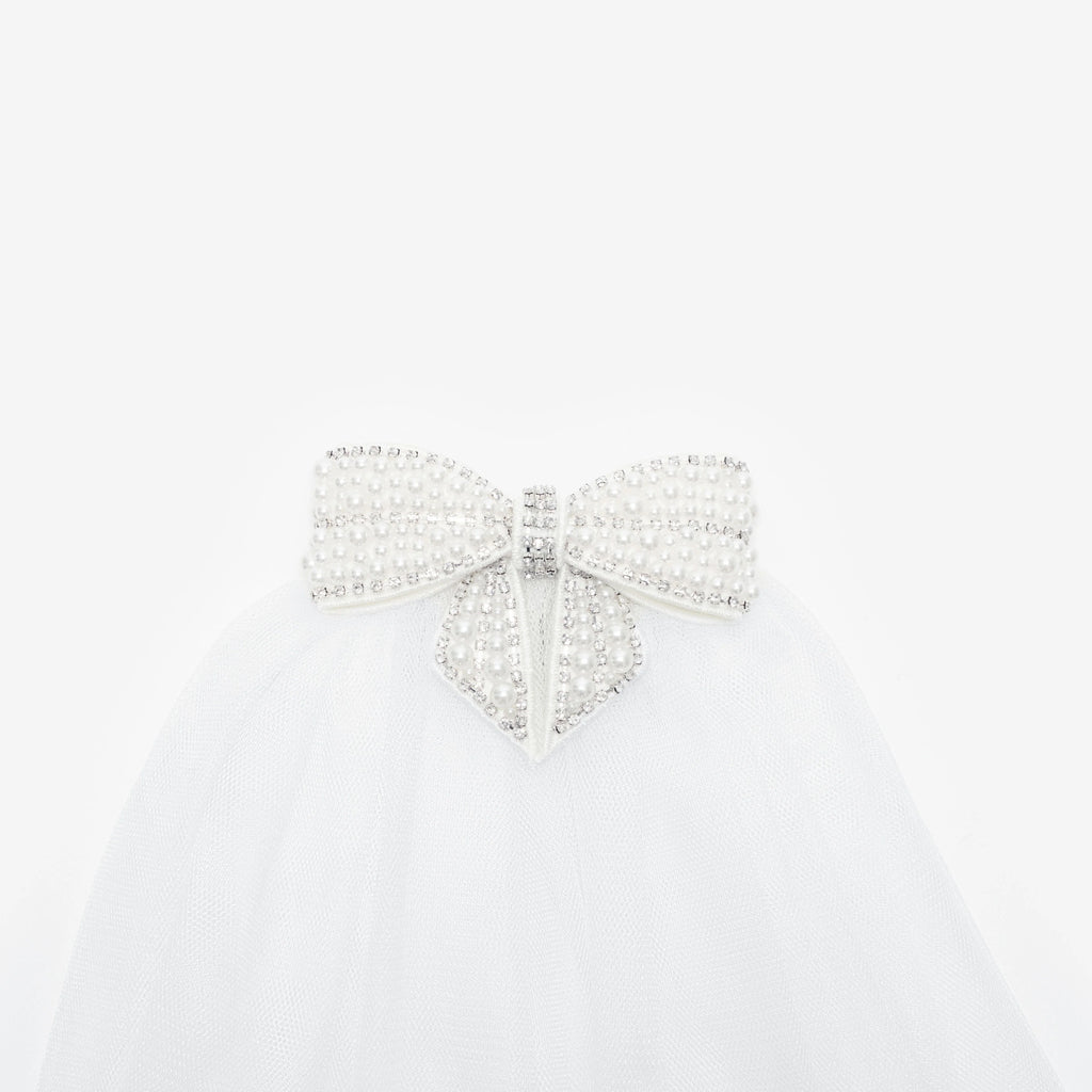 Embellished Bow Veil