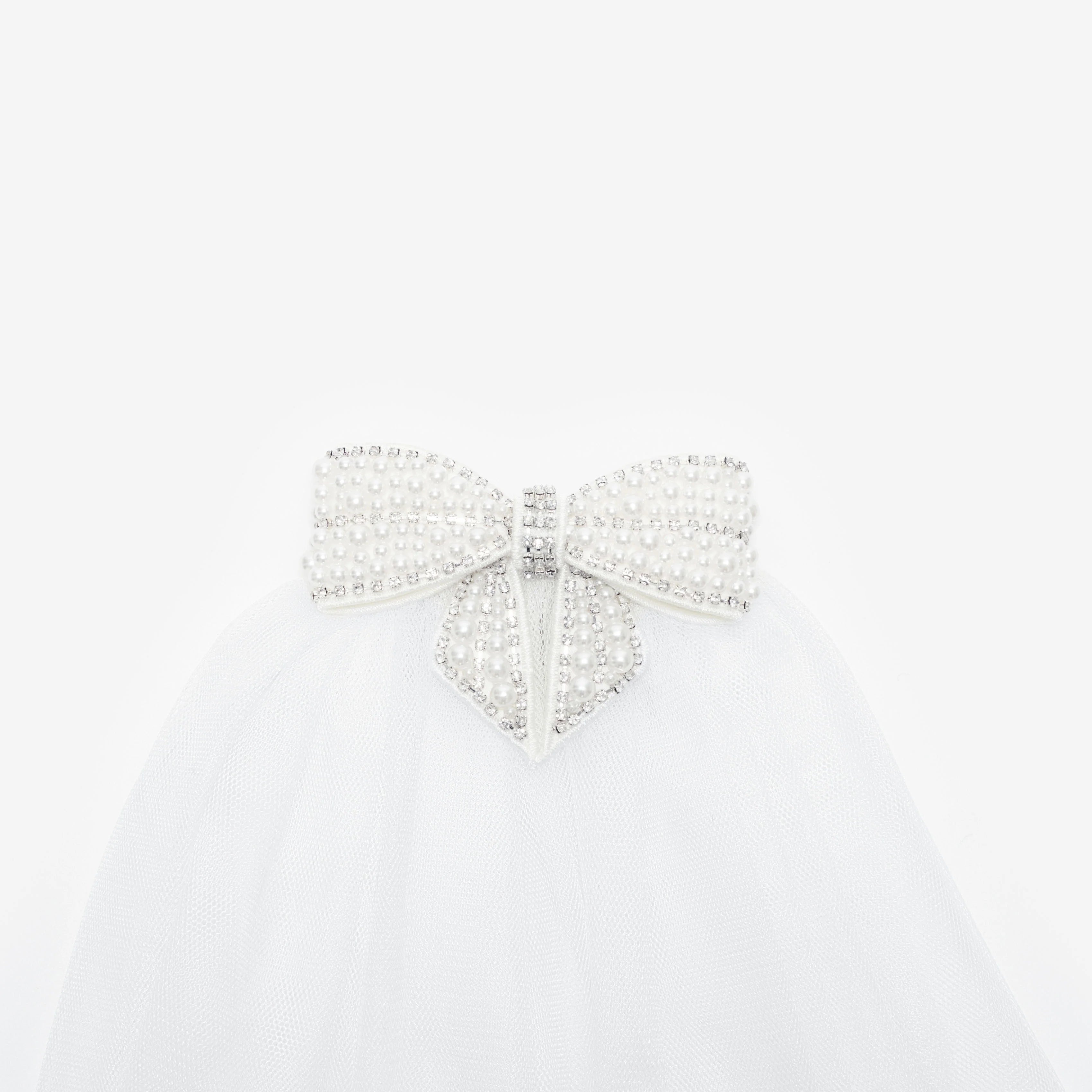Embellished Bow Veil