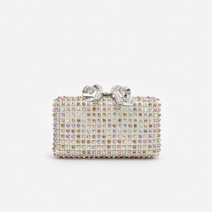 Multi Crystal Clutch Bag