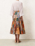 Junie Tiered Midi Skirt
