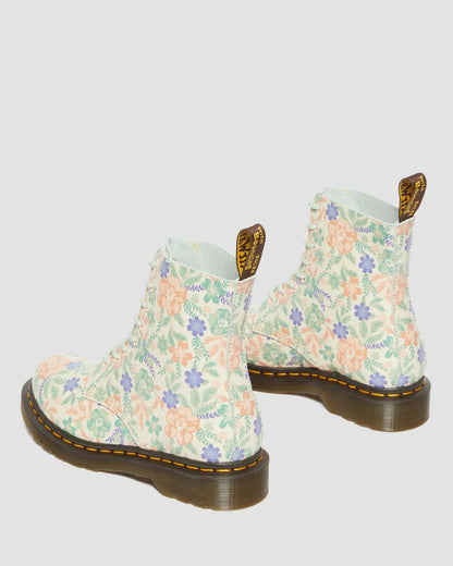 1460 Pascal Floral Reclaimed Leather Boots